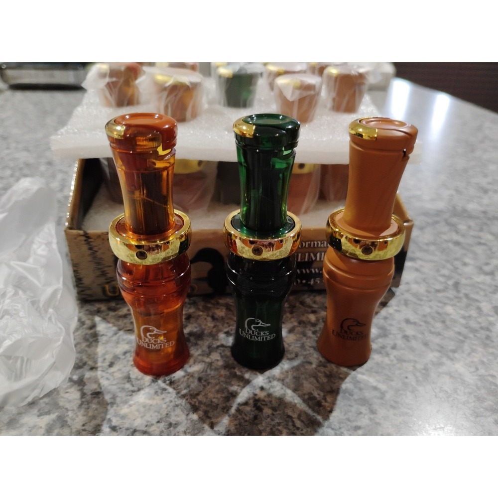 Ducks Unlimited Collectible Duck Call Refillable Butane Lighters NOS‎ Box of 18